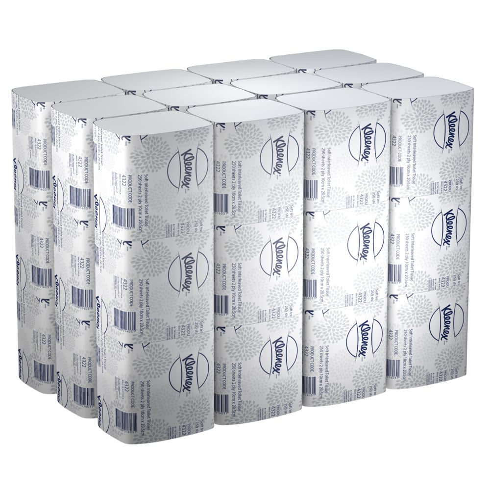 Kleenex Toilet Tissue Interleaved Soft 2 Ply 20.5 X 10cm Carton Of 36