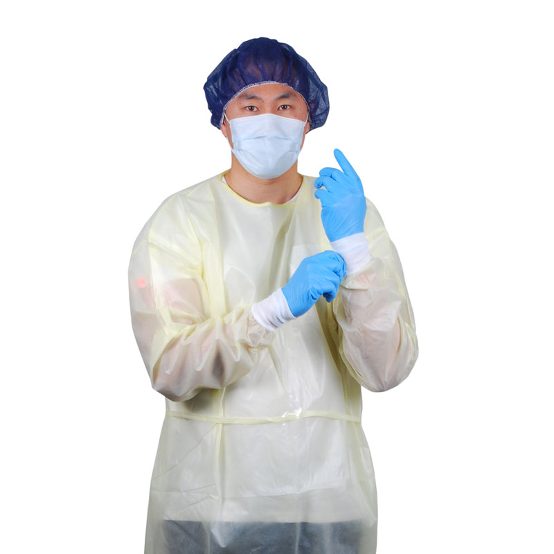 Sentry Owear Level 1 Splash Resistant Gowns With Elastic Cuff Yellow Carton Of 50