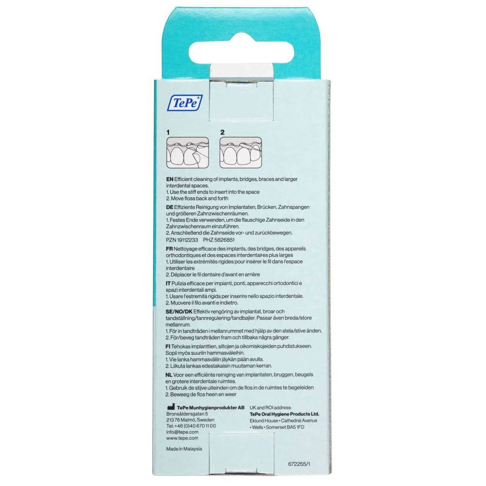 TePe Bridge & Implant Dental Floss Pack Of 30