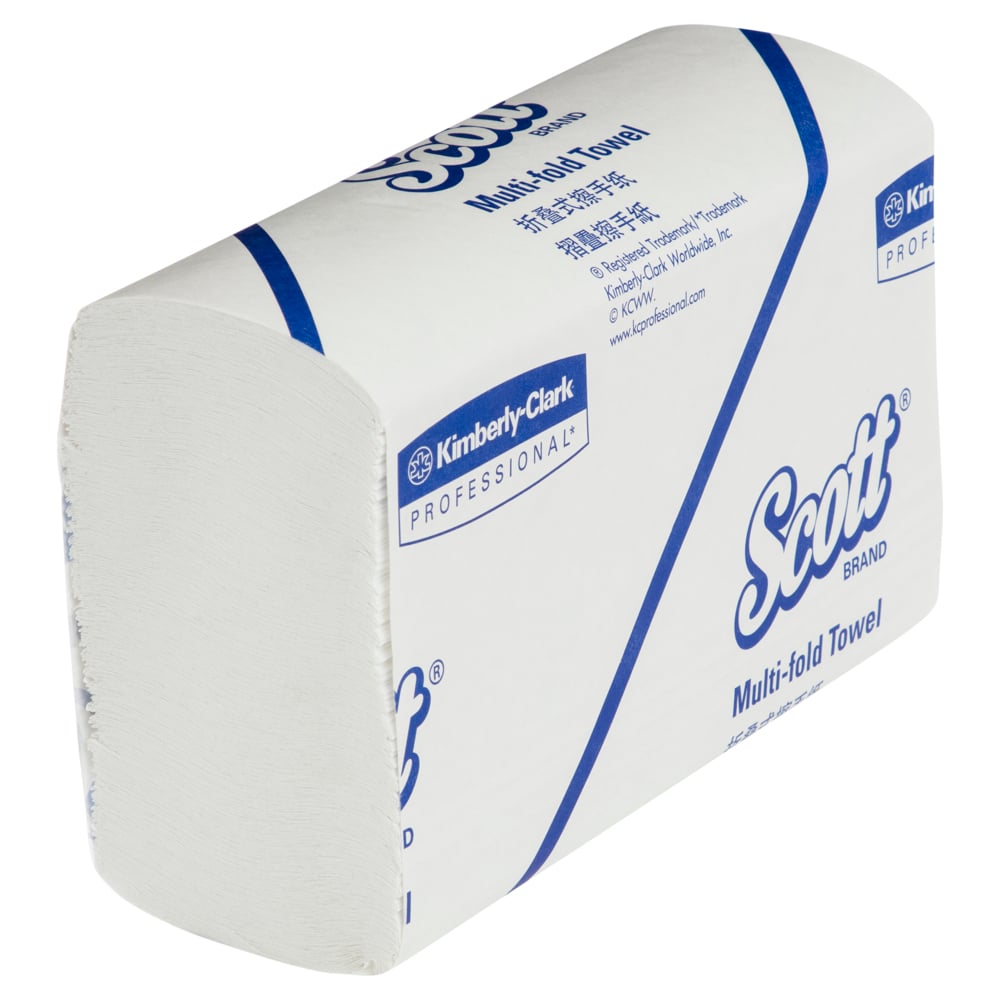 Scott Hand Towel Interleaved 250 Sheets 23.8 X 23.8cm KC13207 Carton Of 16