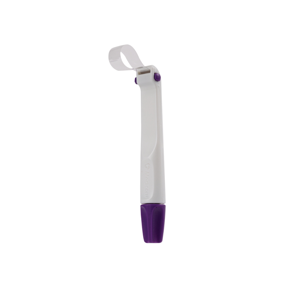 Medicom SafeMatrix Band Clear Contour Wide 6mm Purple Box Of 50
