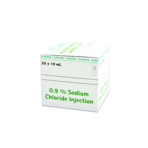 B.Braun Sodium Chloride 0.9% 10ml For Injection Box Of 20