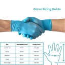 Handicare Examination Nitrile Single Use Powder Free Blue Gloves Box Of 100