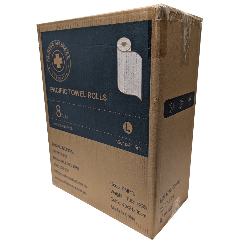 Pacific Medical Towel Roll Carton Of 8