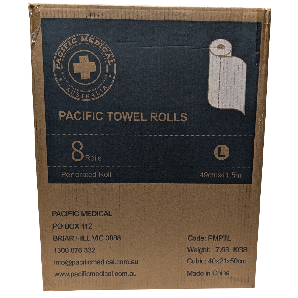 Pacific Medical Towel Roll Carton Of 8
