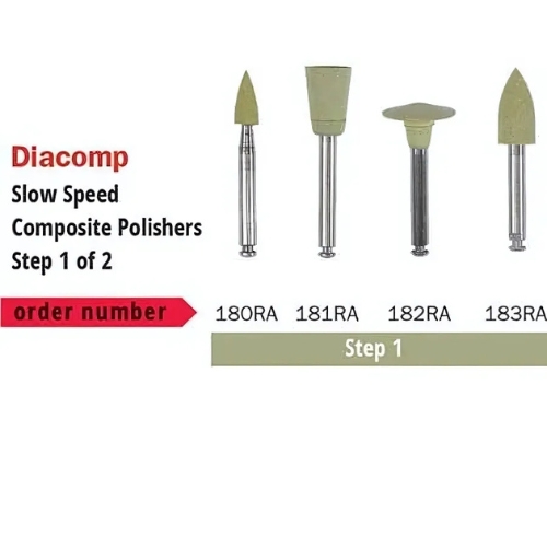 Diaswiss Diacomp Polishing K Edge Wheel Step 1 182RA Pack Of 6