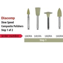 Diaswiss Diacomp Polishing K Edge Wheel Step 1 182RA Pack Of 6
