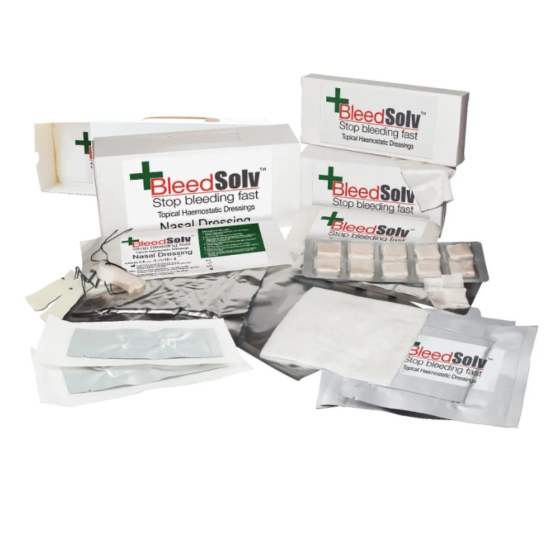 Bleedsolv Haemostatic Sterile Dental Gauze 10cm x 10cm Box Of 12