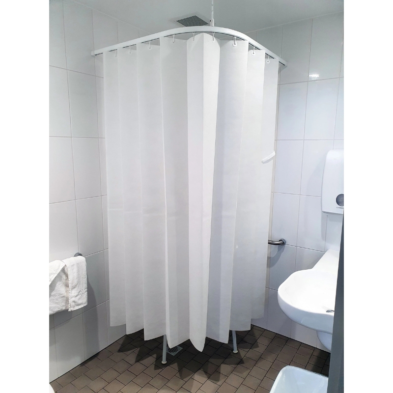 Haines Antimicrobial Medical Shower Curtains 2.5 x 2m White Box Of 15