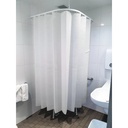 Haines Antimicrobial Medical Shower Curtains 2.5 x 2m White Box Of 15