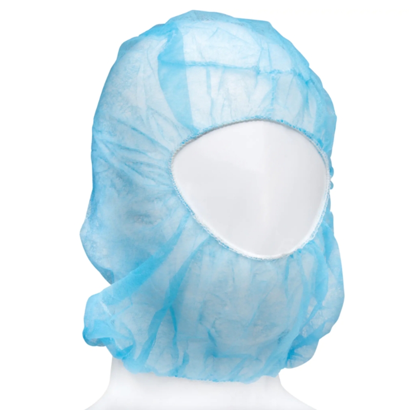 Disposable Non-Woven Balaclava Hood Cap Blue Carton Of 1000