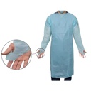 Haines Thumbs-Up Gown Blue Carton Of 100