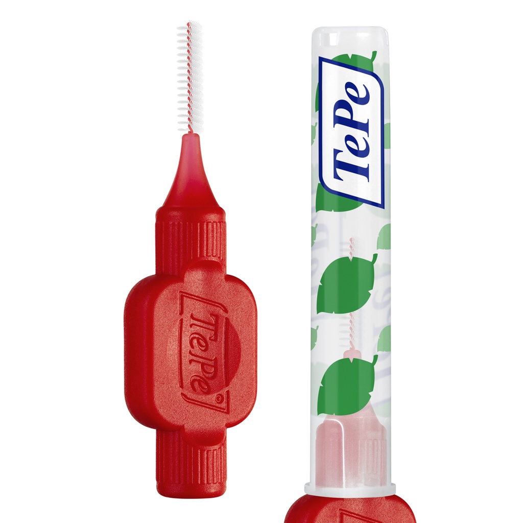 TePe Interdental Brushes Original XX-Fine Red 0.5mm Pack Of 8