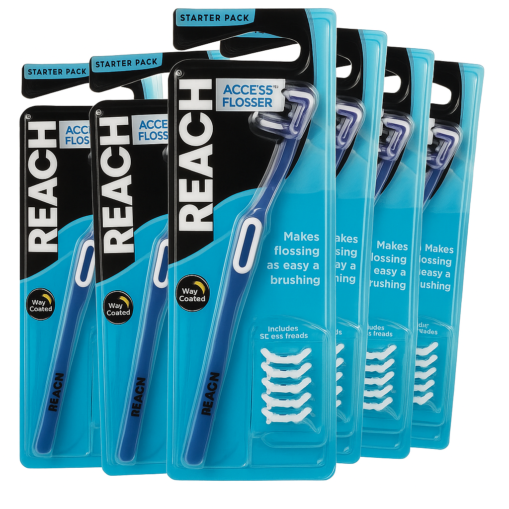 Reach Flosser Cleanpaste Starter Pack Of 6