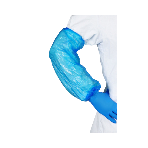 Disposable PE Sleeve Protectors Blue 20x38cm Carton Of 2000