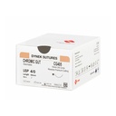 Dynek Surgical Catgut Chromic Cut Natural Absorbable 4/0x76cm On 19mm 3/8 Box Of 36