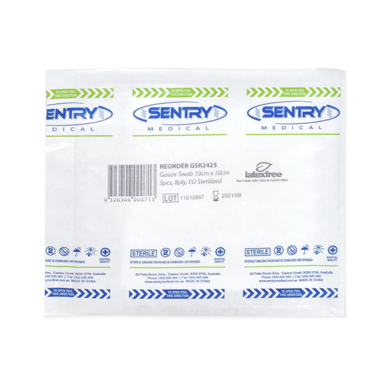 Sterile Gauze Swab 7.5x7.5cm 8 Ply 50 Packs Of 5