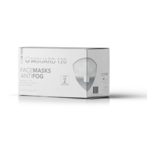 MGuard Level 2 Antifog Face Masks Tie On Box Of 50