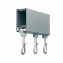 Medical Curtain Track Straight 3000mm Silver