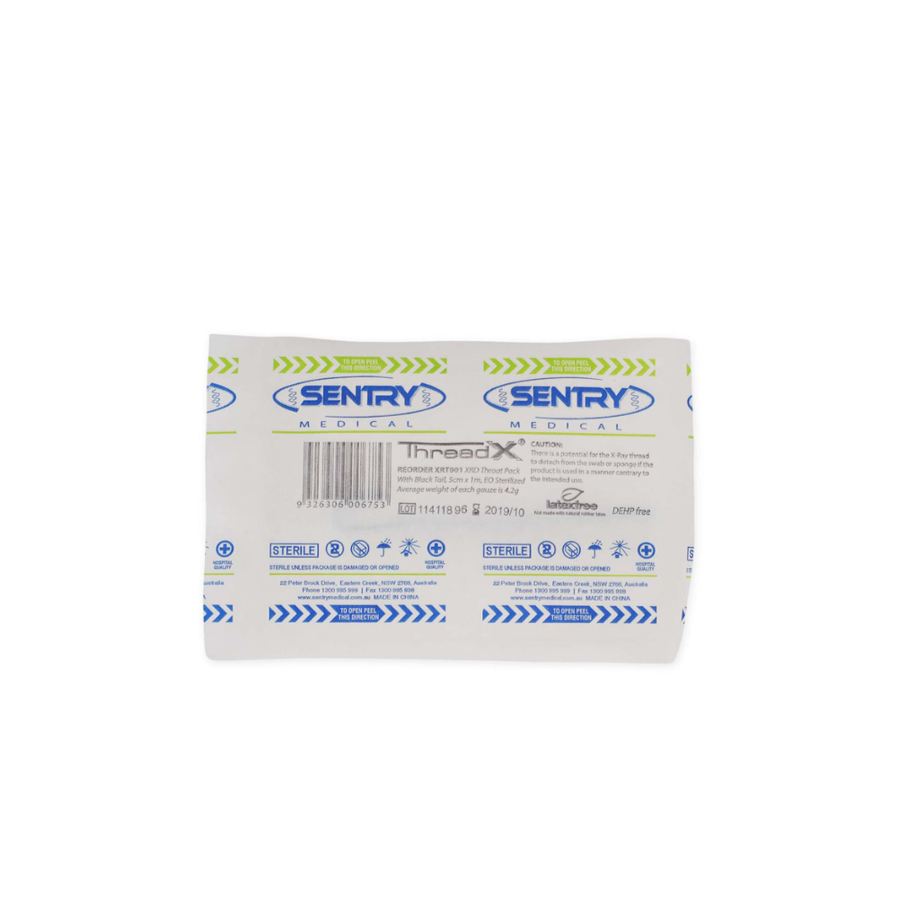 Sentry Threadx XRD Throat Pack 5cm x 1m Pack Of 100