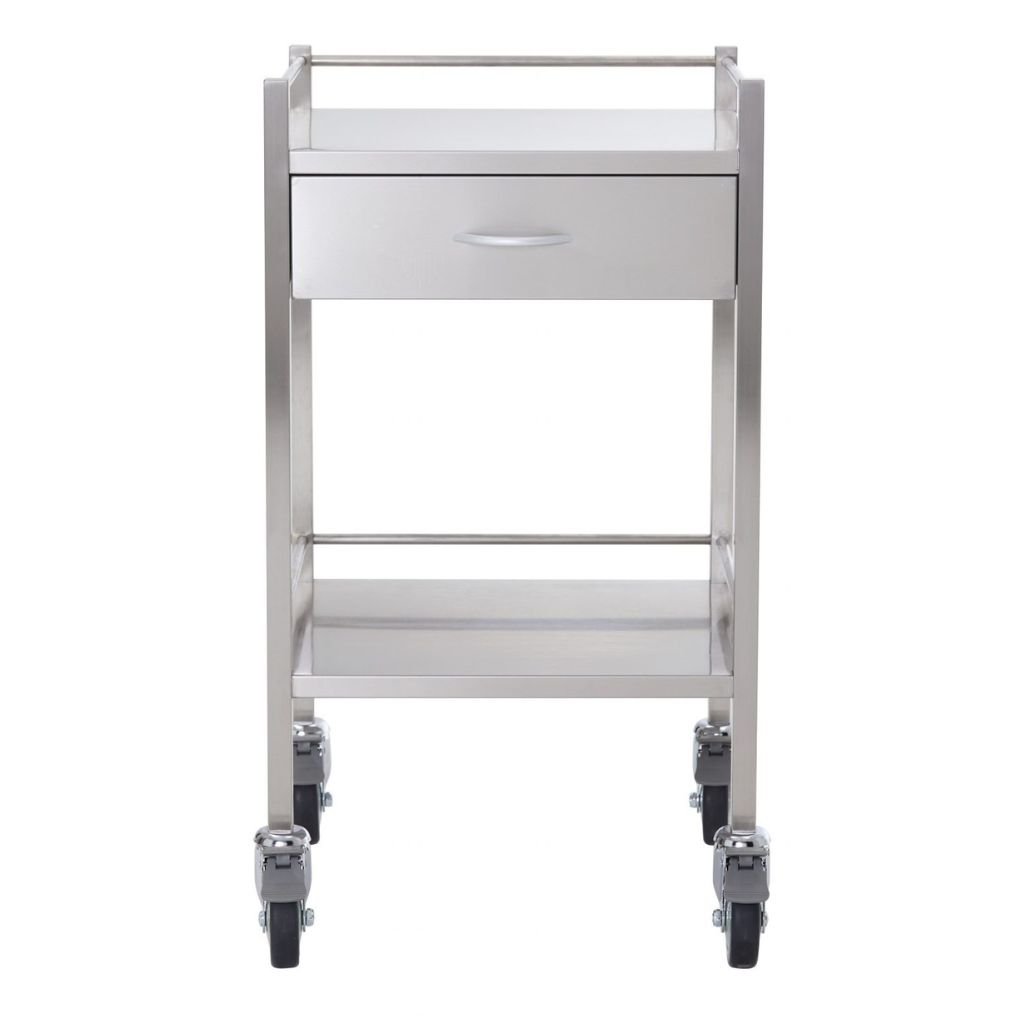 Pacific Medical Stainless Steel Trolley Single 1 Drawer