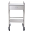 Pacific Medical Stainless Steel Trolley Single 1 Drawer