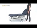 Pacific Medical 3 Section Electric Hi Lo Medical Couch 3 Motors Navy Blue
