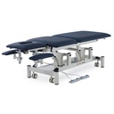 Pacific Medical 5 Section Electric Hi Lo Treatment Couch With Postural Drainage 2 Motors Navy Blue