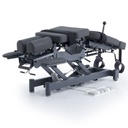 Pacific Medical Stealth Flexion Distraction Chiropractic Table With 4 Drop Sections Black