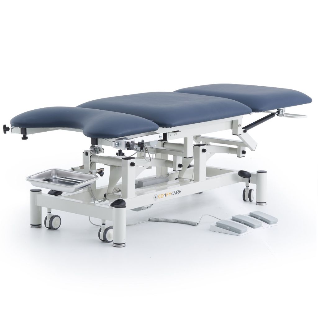 Pacific Medical Premium Gynaecology Treatment Chair Dual Motor Gas Struts Navy Blue