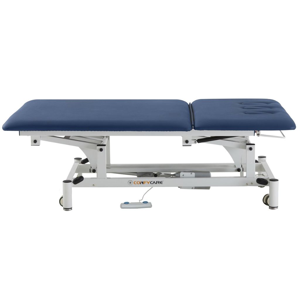 Pacific Medical 2 Section Electric Hi Lo Neurological Couch BoBath Navy Blue