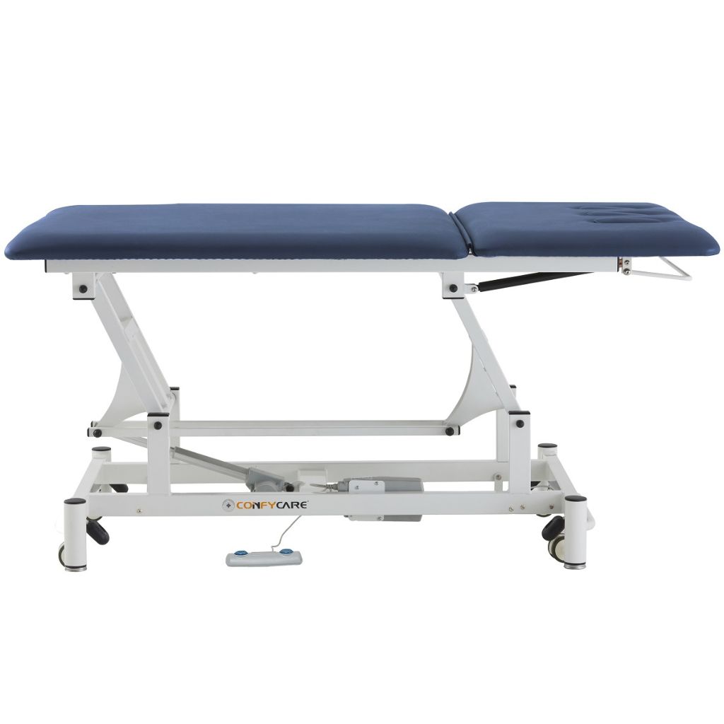 Pacific Medical 2 Section Electric Hi Lo Neurological Couch BoBath Navy Blue