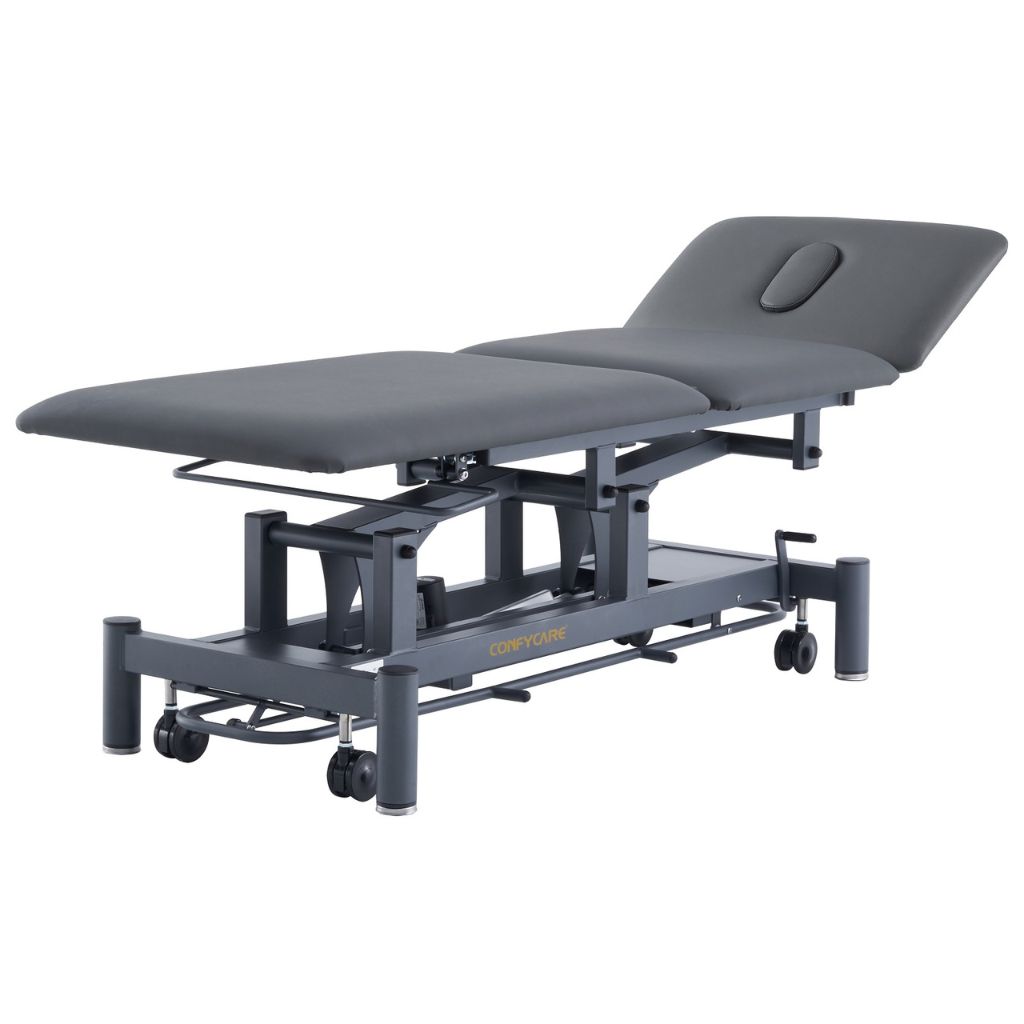 Pacific Medical Stealth 3 Section Electric Hi Lo Physiotherapy Couch Black
