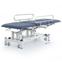 Pacific Medical 3 Section Electric Hi Lo Medical Couch With Drop Down Side Rails Navy Blue