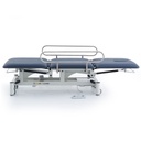 Pacific Medical 3 Section Electric Hi Lo Medical Couch With Drop Down Side Rails Navy Blue