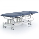 Pacific Medical 3 Section Electric Hi Lo Medical Couch With Drop Down Side Rails Navy Blue