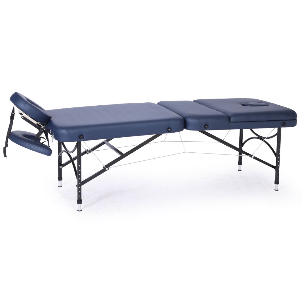 Pacific Medical 3 Section Portable Massage Table Navy Blue