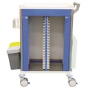 Pacific Medical Medical Records Trolley No Drawer Blue