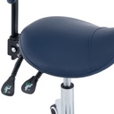 Pacific Medical Saddle Stool With Backrest Navy Blue