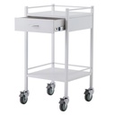 Pacific Medical Powder Coated Steel Trolley Single 1 Drawer