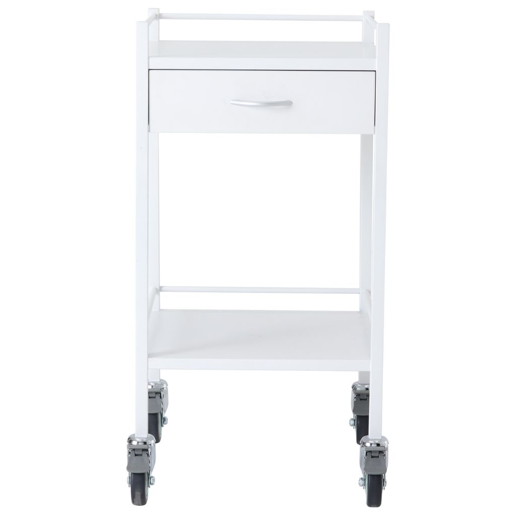 Pacific Medical Powder Coated Steel Trolley Single 1 Drawer