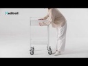Pacific Medical Powder Coated Steel Trolley Single 1 Drawer