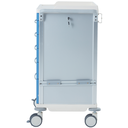 Pacific Medical Anesthesia Medical Trolley 5 Drawer Blue