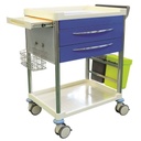 Pacific Medical Treatment Trolley 2 Drawer Blue