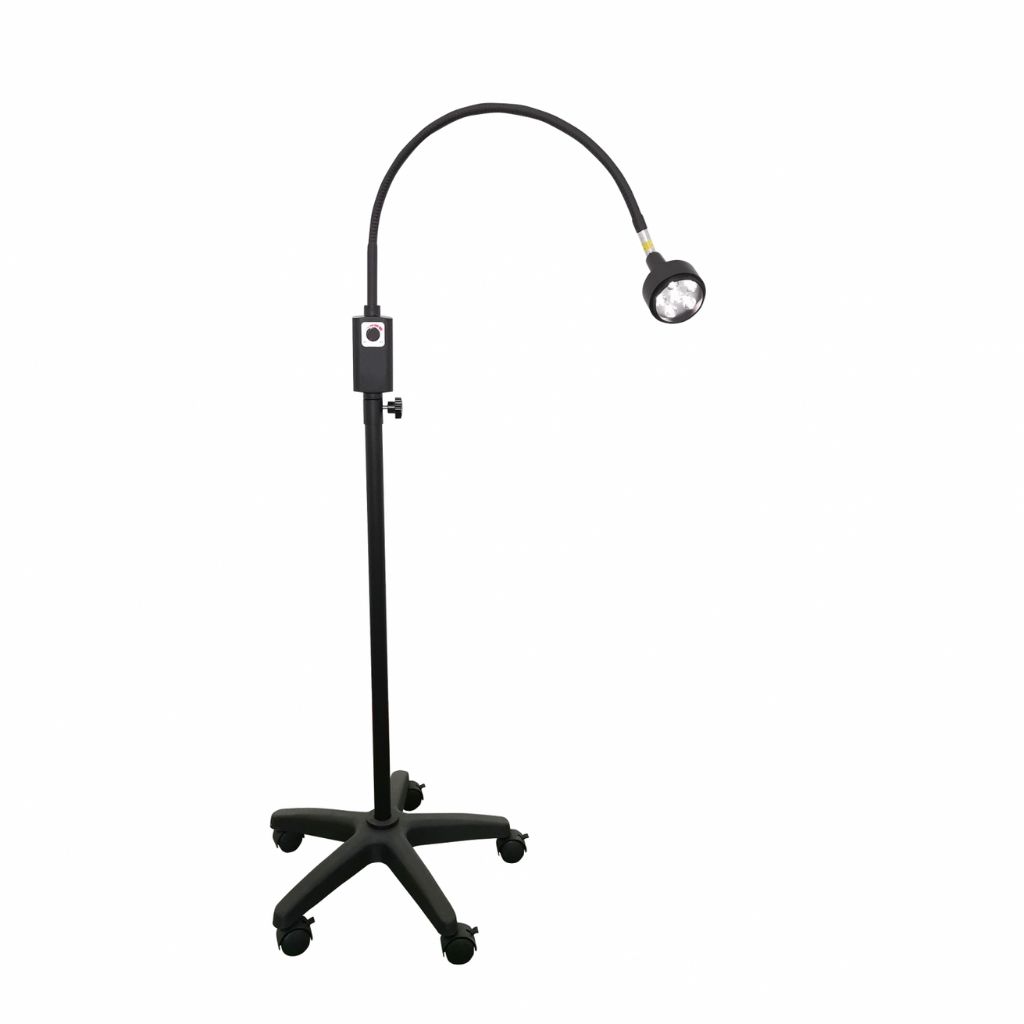 Pacific Medical 6W LED Examination Light Black Including Mobile Base & Wall Mount