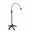 Pacific Medical 6W LED Examination Light Black Including Mobile Base & Wall Mount