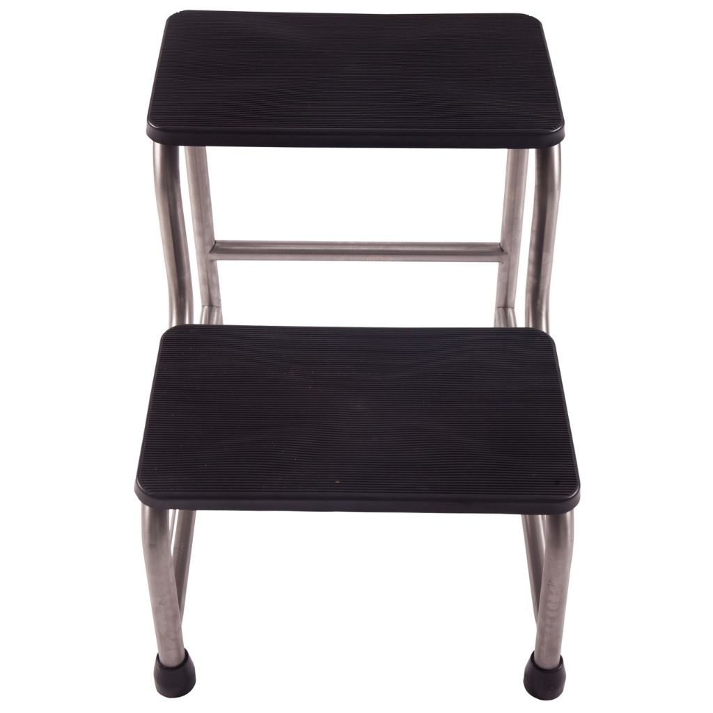 Pacific Medical Double Metal Step With Rubber Non Slip Surface
