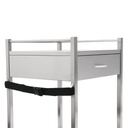 Pacific Medical Stainless Steel Oxygen Trolley Single 1 Drawer