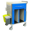 Pacific Medical Medical Records Trolley 1 Drawer Blue