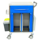 Pacific Medical Medical Records Trolley 1 Drawer Blue